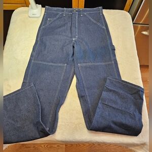 Stan Ray Double Knee Painter Pant #0155 Indigo Denim Made in USA Mens Sz 32X36
